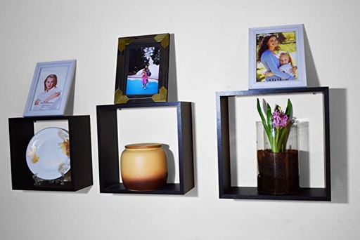 [FS40003] 3 pc Square Wooden Floating Shelves (3 sets/ctn)