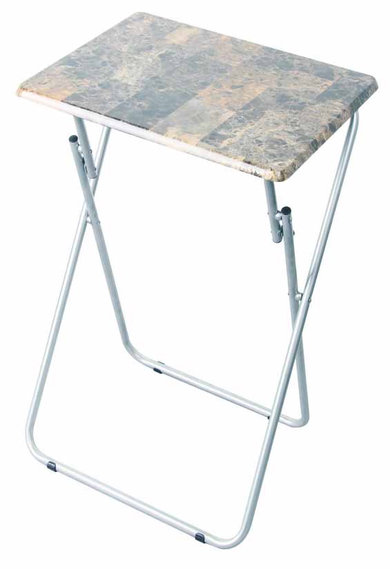 Marble Folding Table with Silver Coated Legs (6 pcs/ctn)