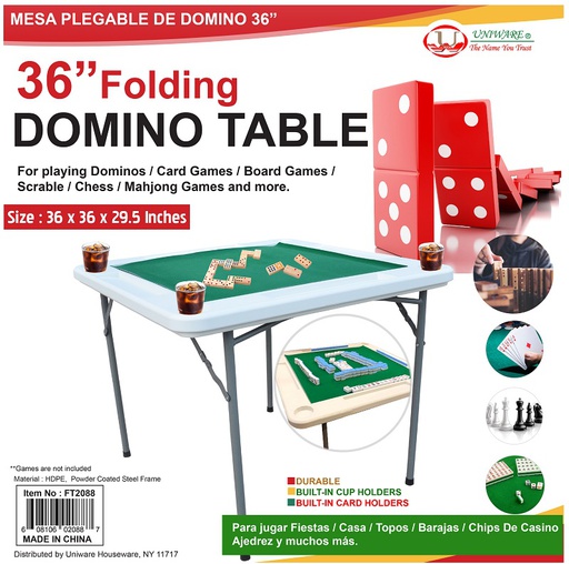 [FT2088] 36" Majiang/Dominos Folding Table (1 pcs/ctn)