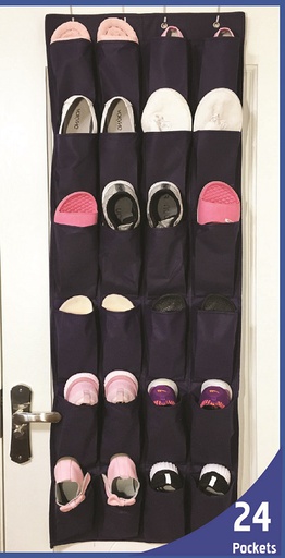 [FW1000] 19"x58" Navy Blue 24 Shoe Organizer (24 pcs/ctn)