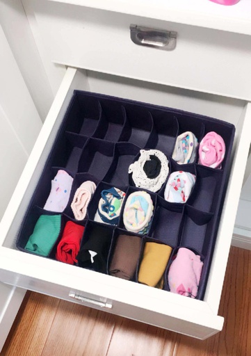 [FW1002] 19"x58" Gray 24 Socks Organizer (45 pcs/ctn)