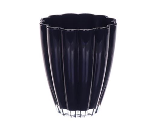 D14xH17 cm Dark Blue Bloom Glass Vase (5 pcs/ctn)