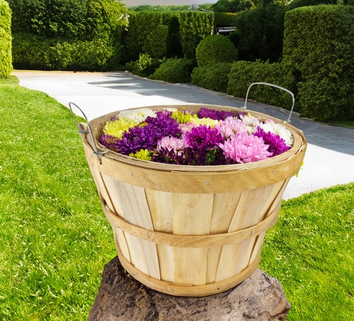 [FL9600L] 14" x 9.5'' (36 x 24cm) Bushel Basket with Side Handles (10 pc/ctn)