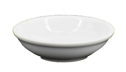 [GGK201-30] 3" White Ceramic Sauce Plate (48 pcs/ctn)