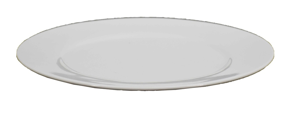 10" White Ceramic Dinner Plate (24 pcs/ctn)