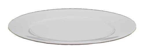 [GGK204-100] 10" White Ceramic Dinner Plate (24 pcs/ctn)