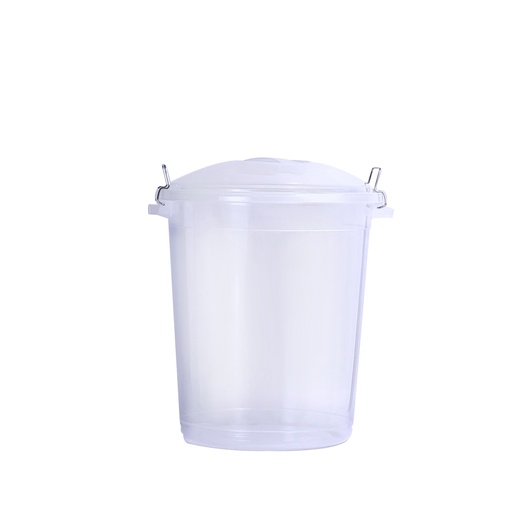 [P70052] 35 Liter Deep Round Plastic Box with Lid (6 pc/ctn)