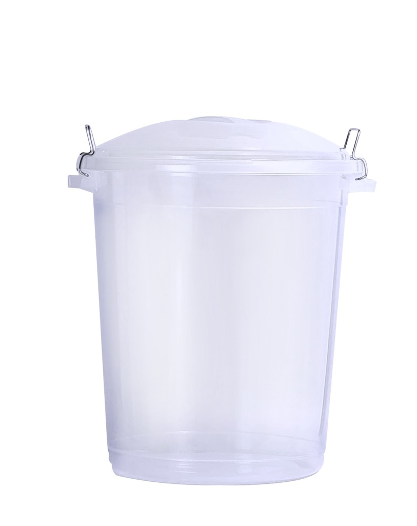 50 Liter Deep Round Plastic Box with Lid (6 pc/ctn)