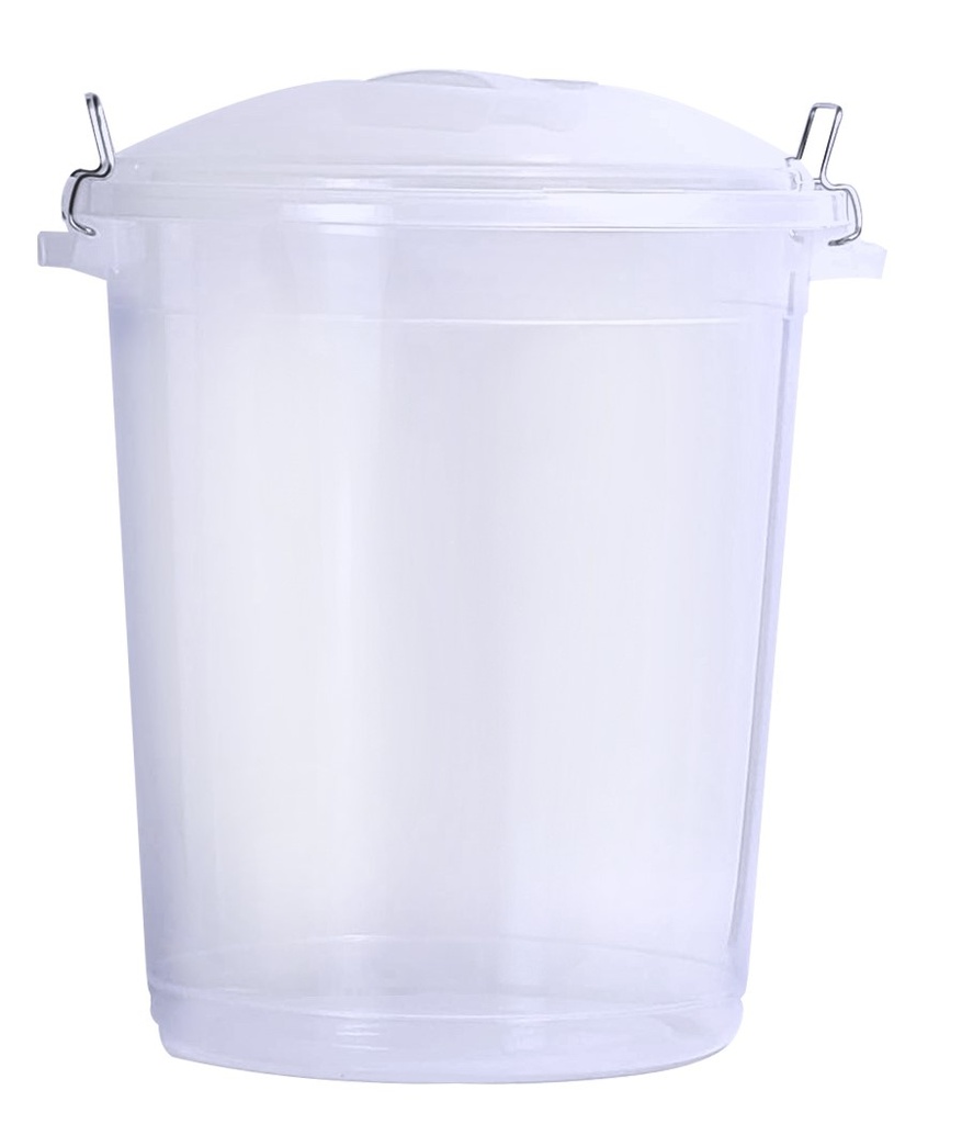 70 Liter Deep Round Plastic Box with Lid (6 pc/ctn)