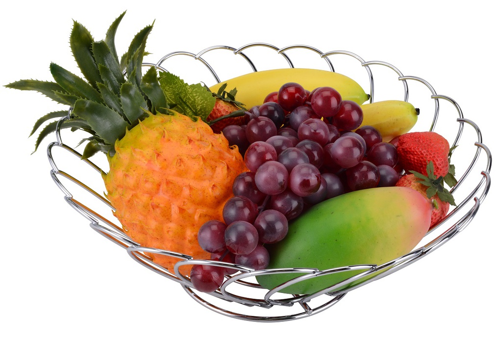 12&quot; Chrome Plated Fruit Basket (12 pcs/ctn)