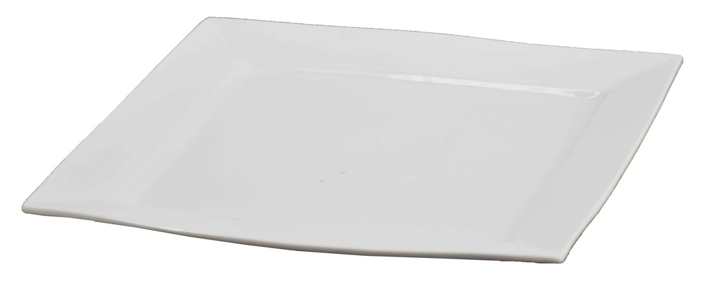14&quot; White Ceramic Square Plate (12 pcs/ctn)