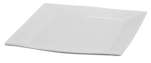 [GGK606-14] 14" White Ceramic Square Plate (12 pcs/ctn)