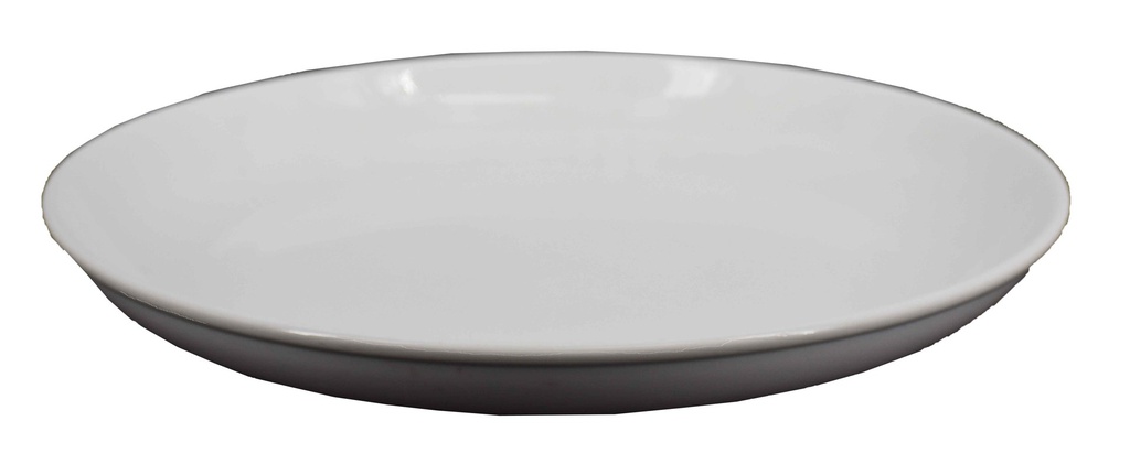 16&quot; White Ceramic Circle Plate (12 pcs/ctn)