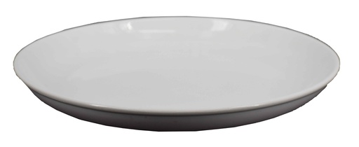 [GGK666-16] 16" White Ceramic Circle Plate (12 pcs/ctn)