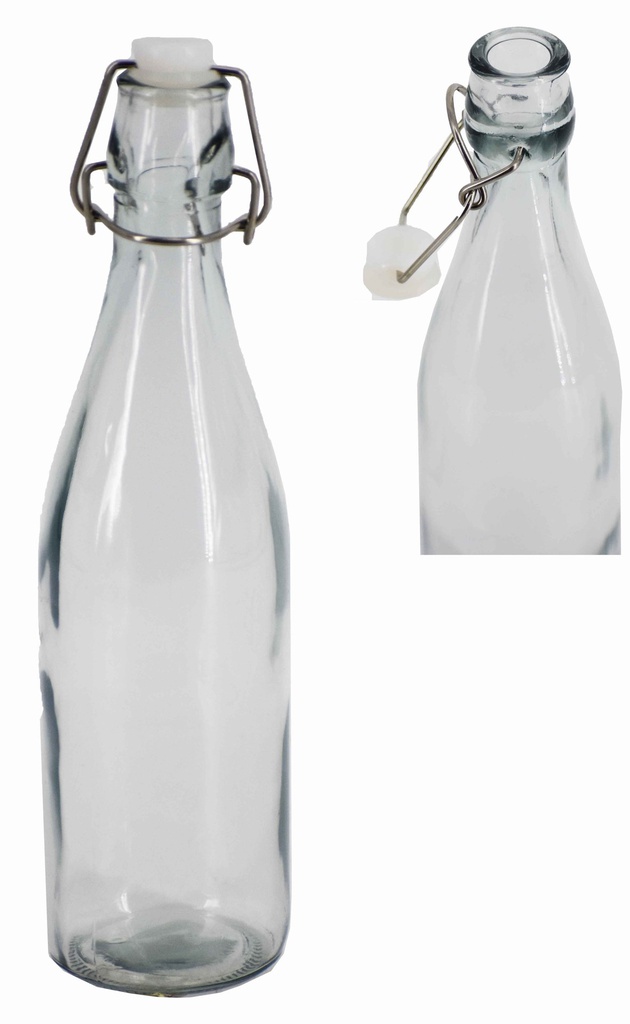 17oz Plastic Plug Glass Bottle (24 pcs/ctn)