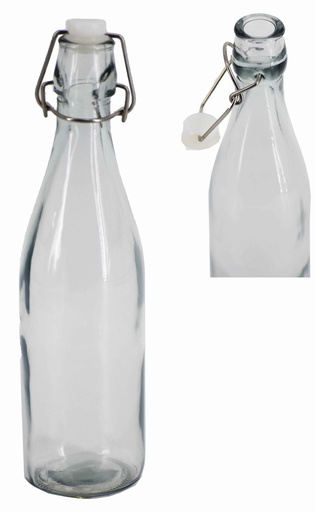 [GL180-0.5] 17oz Plastic Plug Glass Bottle (24 pcs/ctn)
