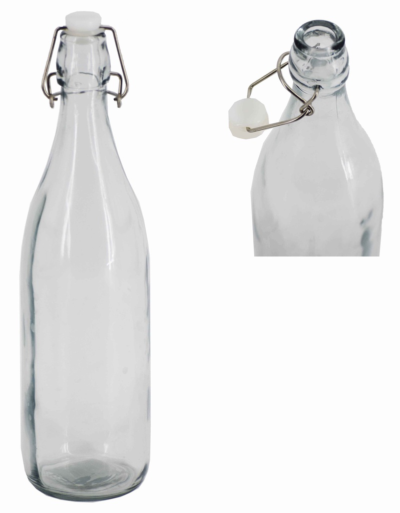 33oz Plastic Plug Glass Bottle (12 pcs/ctn)