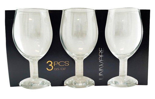 [GL5013] 3 pc 13.5oz(400ml) Water Glass Set (4 sets/ctn)