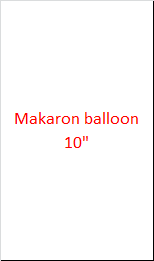 [HY-BAL-022] Makaron Balloon 10"