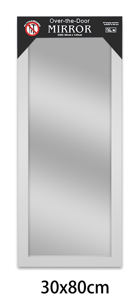 12&quot;x31&quot; White Flat Mirror (6 pcs/ctn)