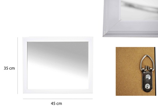 [H11418W] 14"x18" White Flat Mirror (8 pcs/ctn)