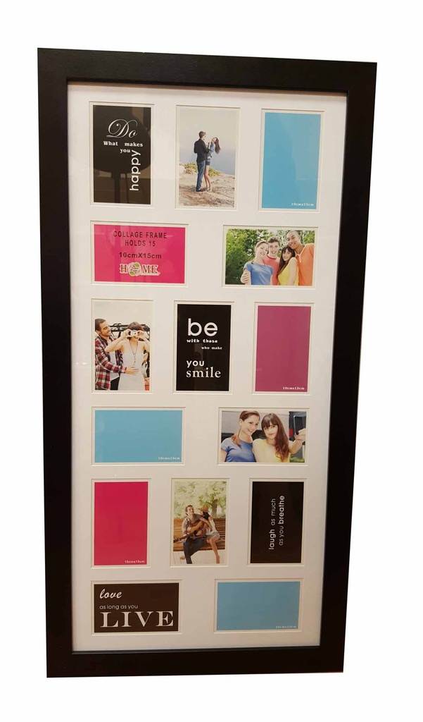 18"x33.5" Open Collage Frame with 15 Slots (6 pcs/ctn)