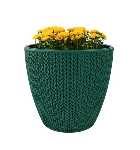 [FL0145GR] 2.5LT Flower Pot, Green (30 pc/ctn)