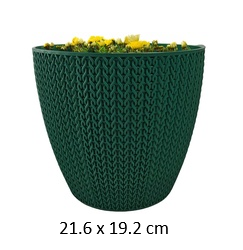 5LT Flower Pot, Green (30 pc/ctn)