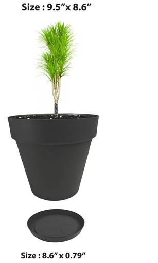 [FL0148GY] 6LT Flower Pot, Grey (20 pc/ctn)