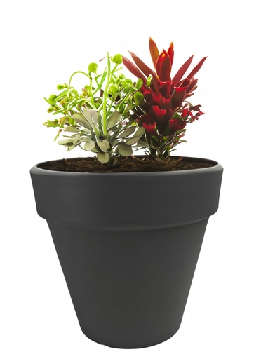 [FL0149GY] 10LT Flower Pot, Grey (84 pc/bag)