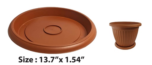 [FL0154T] Tray for 31LT Flower Pot, Terra Cotta (10 pc/bag)