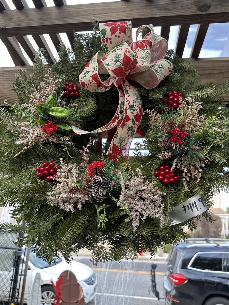 12'' Balsam Xmas Wreath Double Face