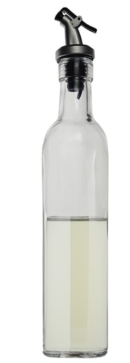 [GL3505] 500ml  Glass Oil Bottle w. PP Stopper (12 pc/ctn)