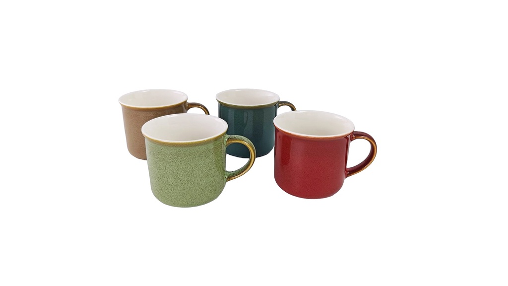 6 oz  new Bone China Mug w. Assorted Pattern (48 pc/ctn)