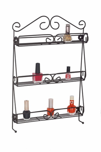 [19005] 3 Tier Bronze Over-the-Door Nail Polish Rack (12 pcs/ctn)