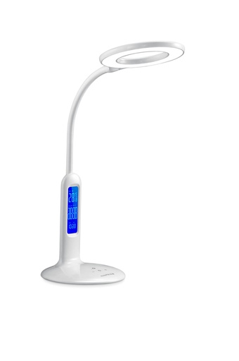[L5328WH] 7 Watt LED 7"x7"x14" White Desk Lamp (8 pcs/ctn)