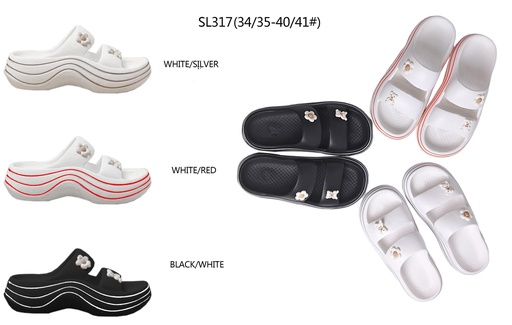 [SL317] Women Summer Slippers, Mixed Colors (36 pc/ctn)