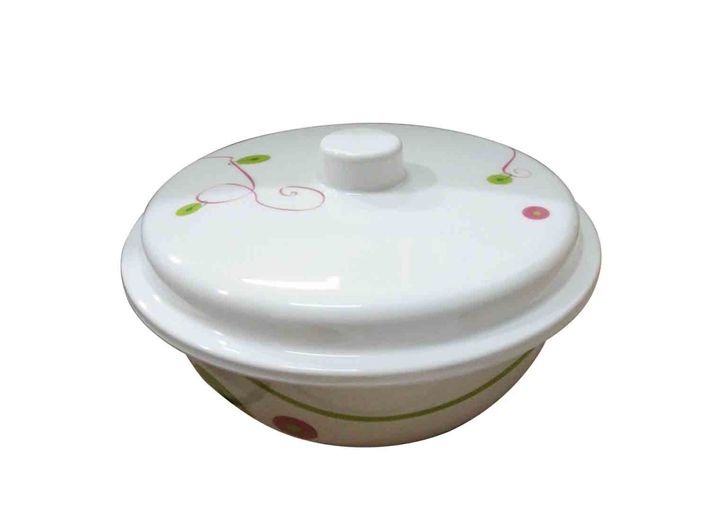 8" Deep Bowl with Lid, 100% Melamine (24 pcs/ctn)