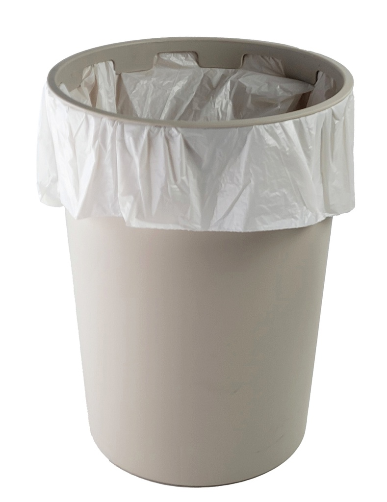 12 Liter Round Plastic Trash Can w. Ring (24 pc/ctn)