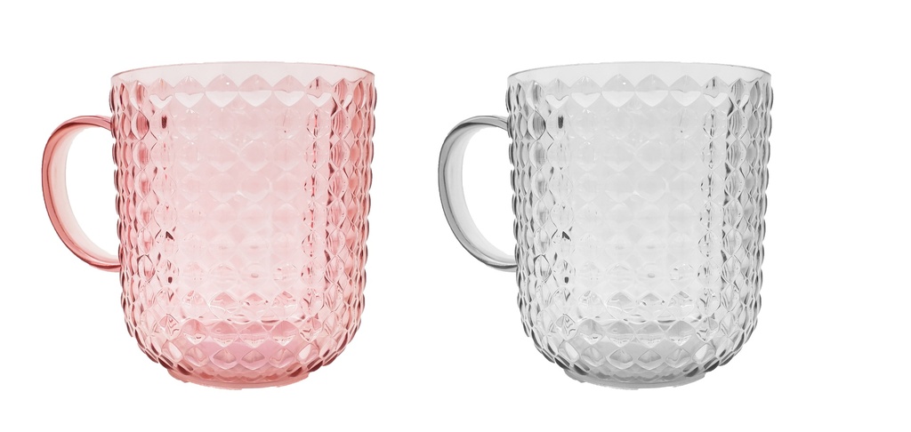 11oz Plastic Cup with Handle, mixed color (96 pcs/ctn)