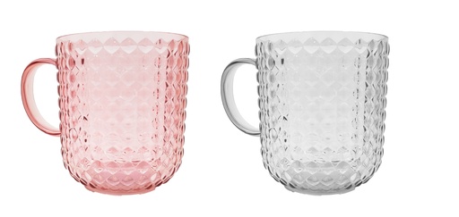 [P30011] 11oz Plastic Cup with Handle, mixed color (96 pcs/ctn)