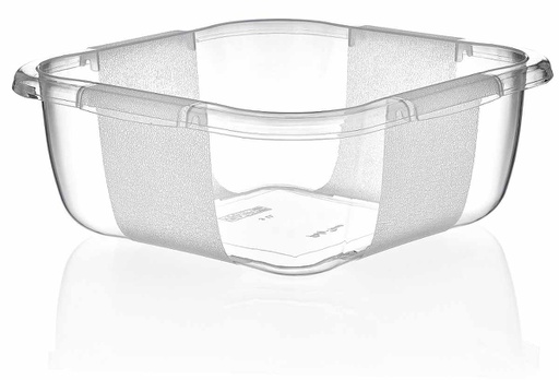 [P70006] 9.6 Liter Plastic Stella Square Basin (24 pcs/ctn)