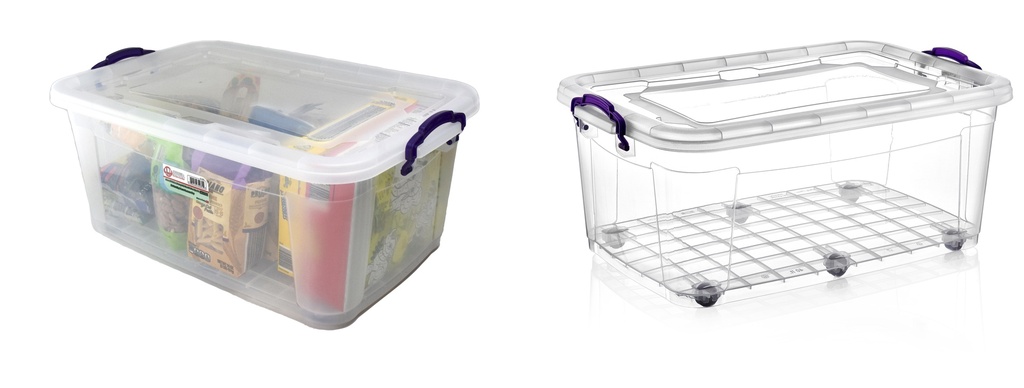 40 Liter 8"x12"x5" Multi-Box with Wheels (6 pcs/ctn)