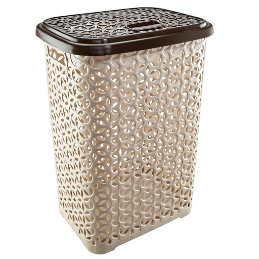 [P70060BG] 60 Liter Beige Hole Design Clothes Basket (10 pcs/ctn)
