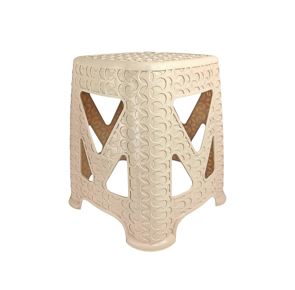 Large Beige Plastic Step Stool (10 pcs/ctn)