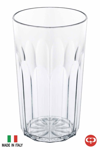 [P71114] 22oz(650ml) Large Oasi Ribbed Plastic Italian Tumbler (24 pcs/ctn)