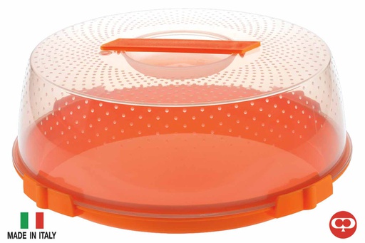 [P71119] Large Easy Carry Plastic Cake Holder, Mixed Color (6 pcs/ctn