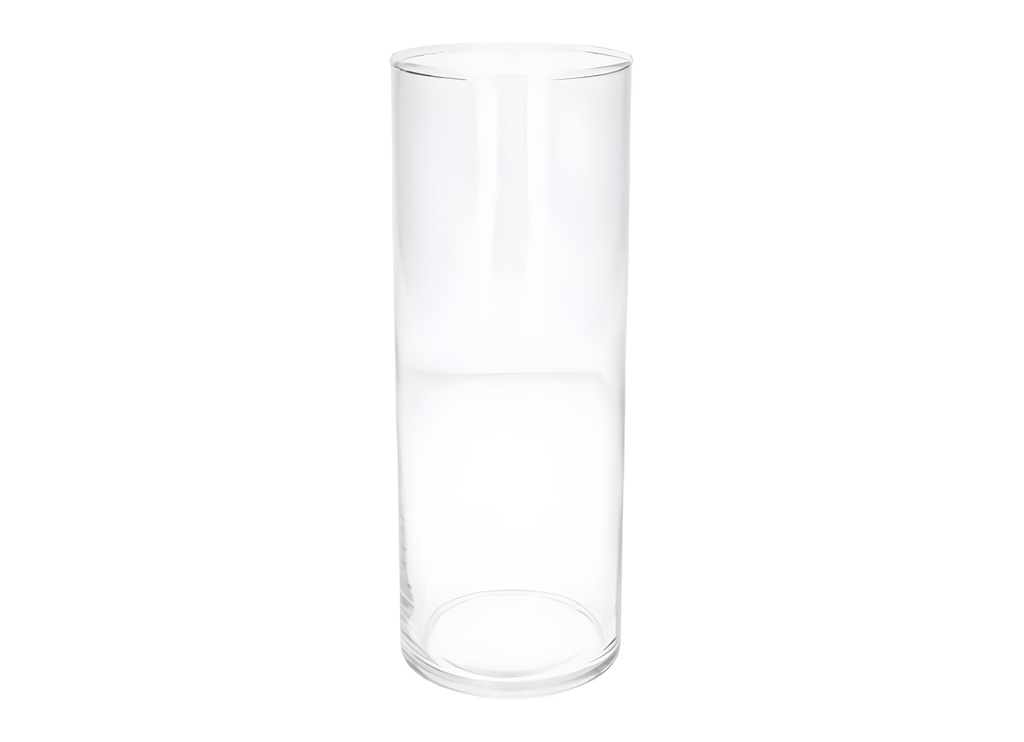 Clear Glass Vase, H13.8"xD3.7",  35x9.5cm (9 pc/ctn)