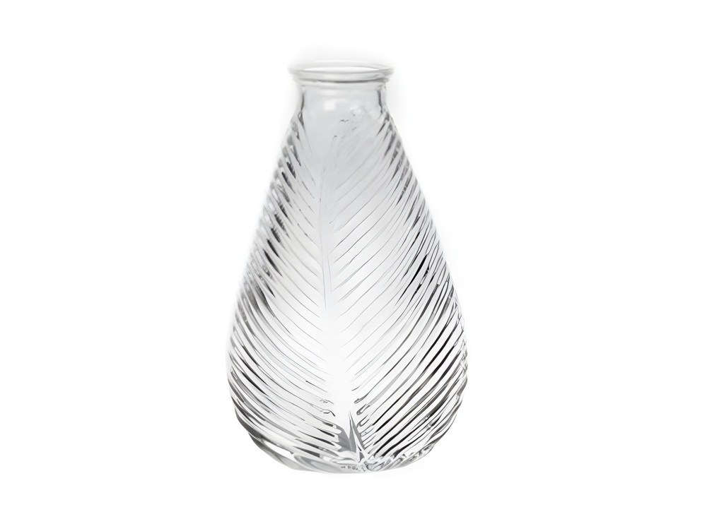 Clear Glass Vase, H9.1"xD5.5",  23x14cm (12 pc/ctn)