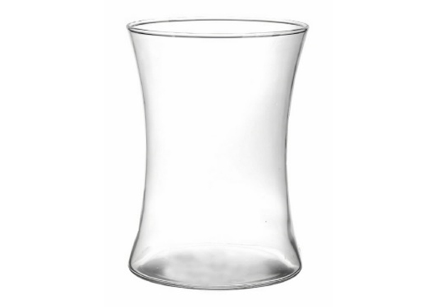 Clear Glass Vase, H7.5"xD5.5",  19x14cm (6 pc/ctn)